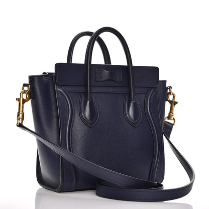 Celine Smooth Calfskin Nano Luggage Ink 4 of 15