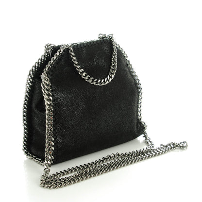Stella McCartney Shaggy Deer Tiny Falabella Embellished Crossbody Tote Black 3 of 7