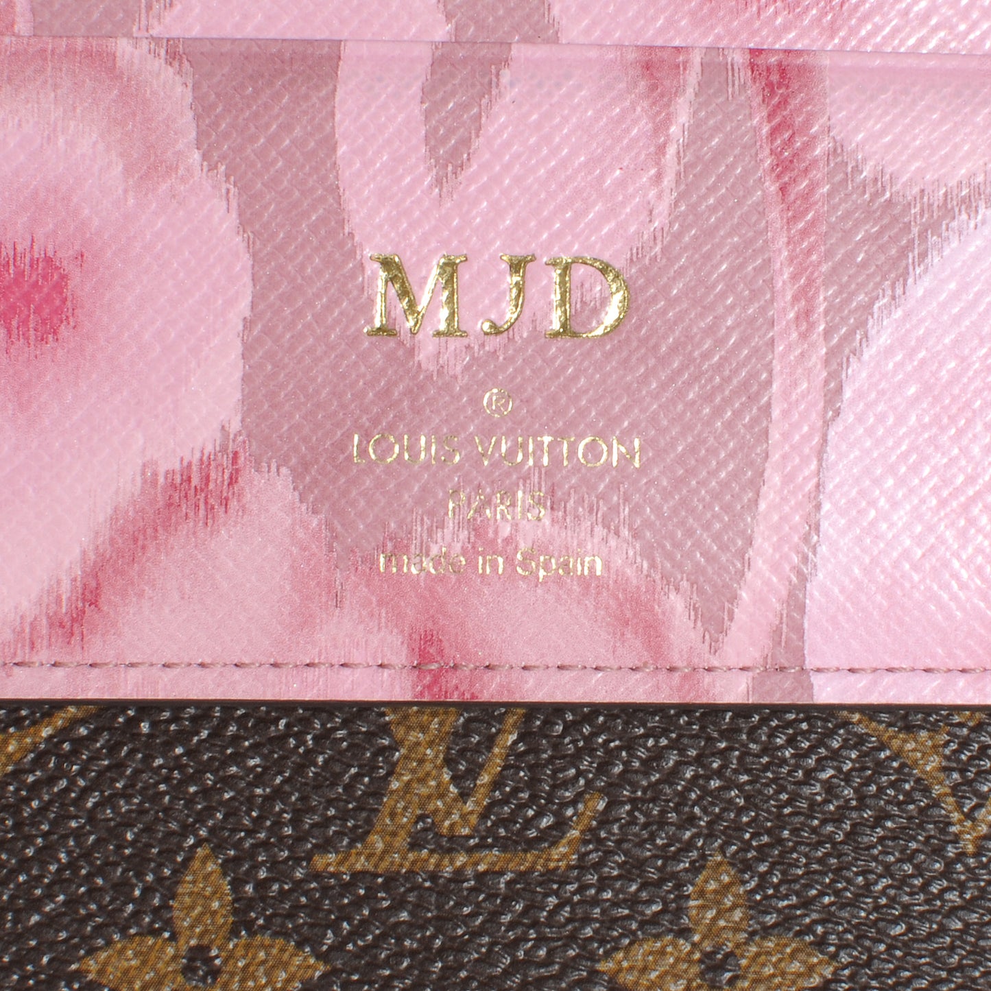 Monogram Articles de Voyage Ikat Insolite Wallet Rose Velours