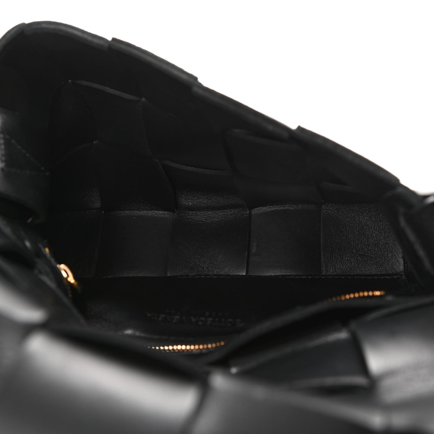Calfskin Maxi Intreccio Cassette Bag Black