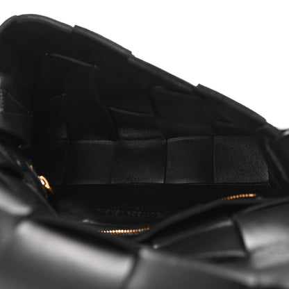 Bottega Veneta Calfskin Maxi Intreccio Cassette Bag Black 5 of 9