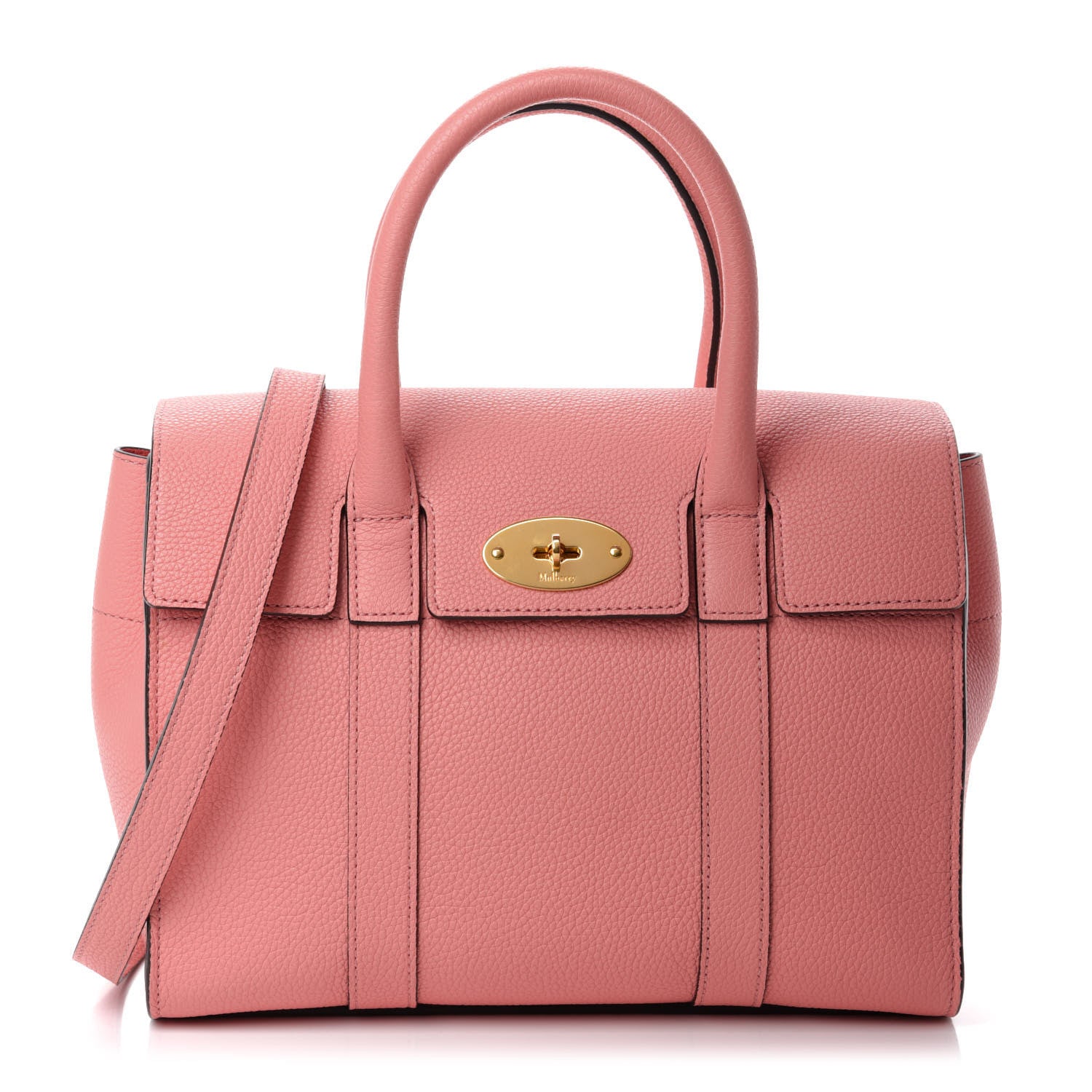 Mulberry Classic Grain Small New Bayswater Macaroon Pink 1 of 10