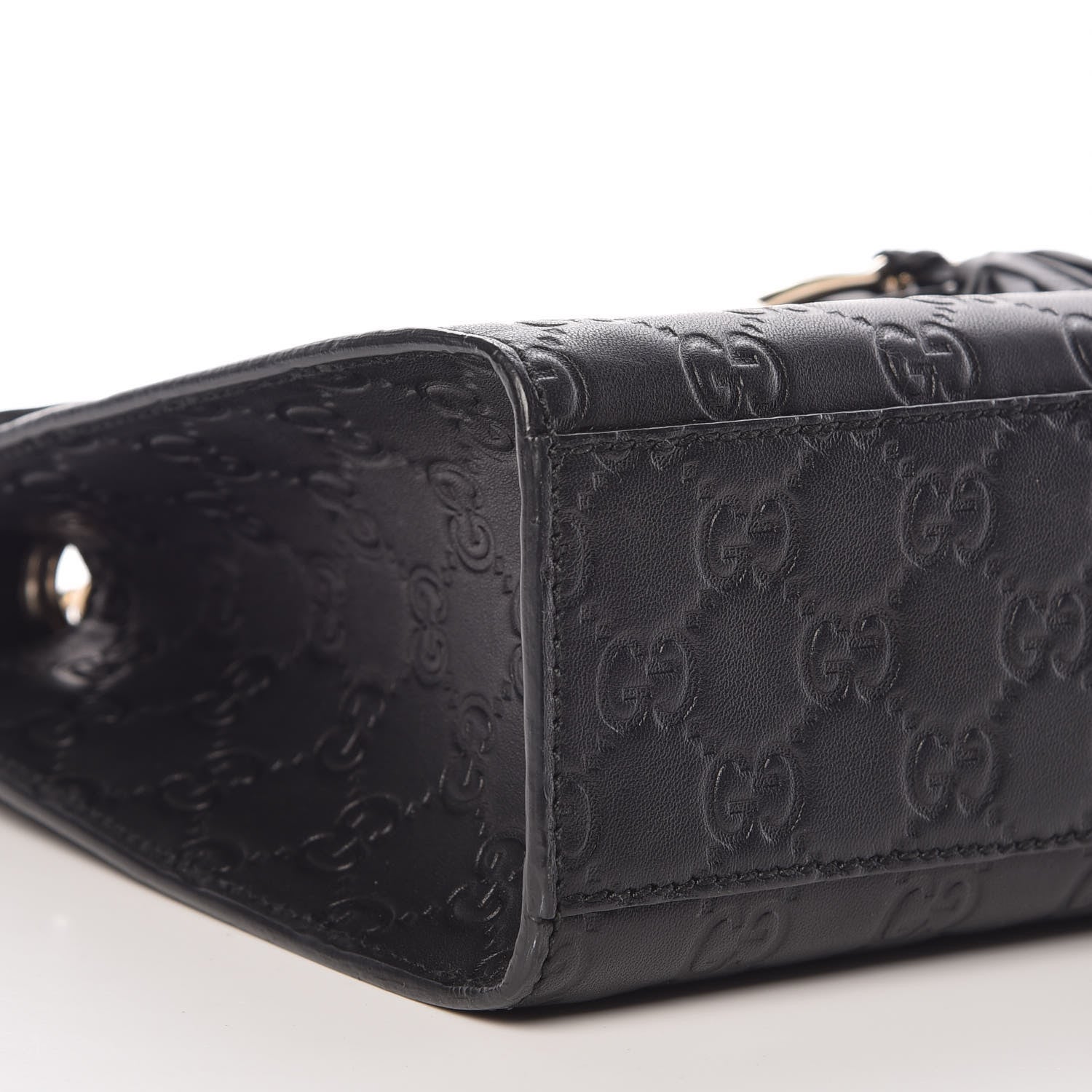 Gucci Guccissima Medium Emily Chain Shoulder Bag Black 5 of 9