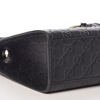 Gucci Guccissima Medium Emily Chain Shoulder Bag Black 5 of 9