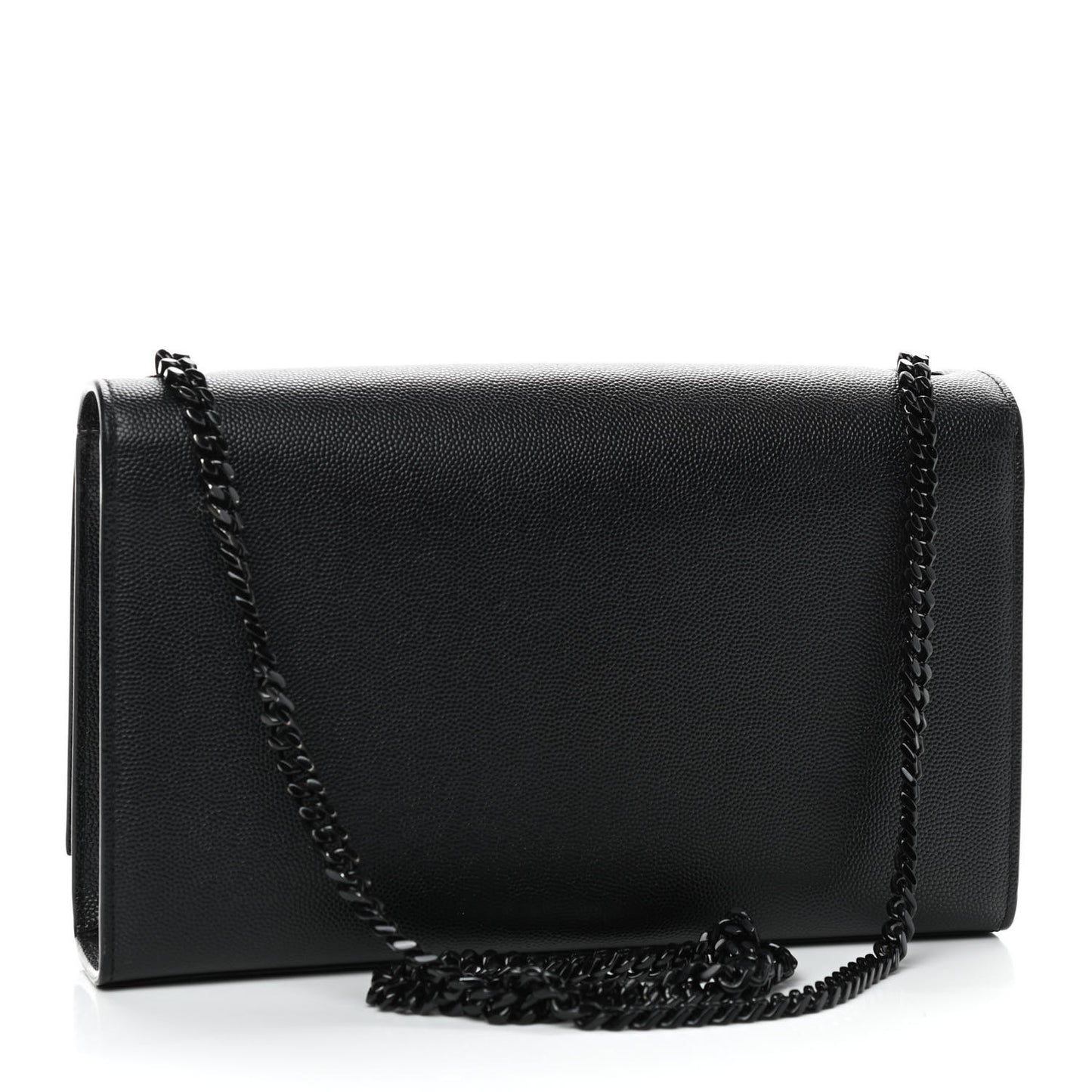 Grain De Poudre Medium Classic Monogram Kate Satchel Black