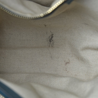 Gucci Pebbled Calfskin Medium Bamboo Shopper Tote Light Blue 9 of 22