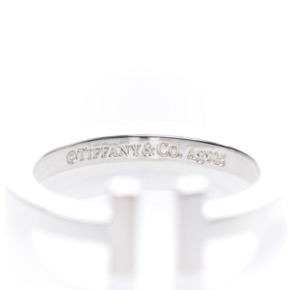Tiffany Sterling Silver T Square Ring 60 9 4 of 5