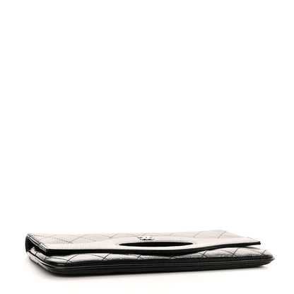 Chanel Aged Calfskin Quilted Small 31 Pouch Black 4 of 12