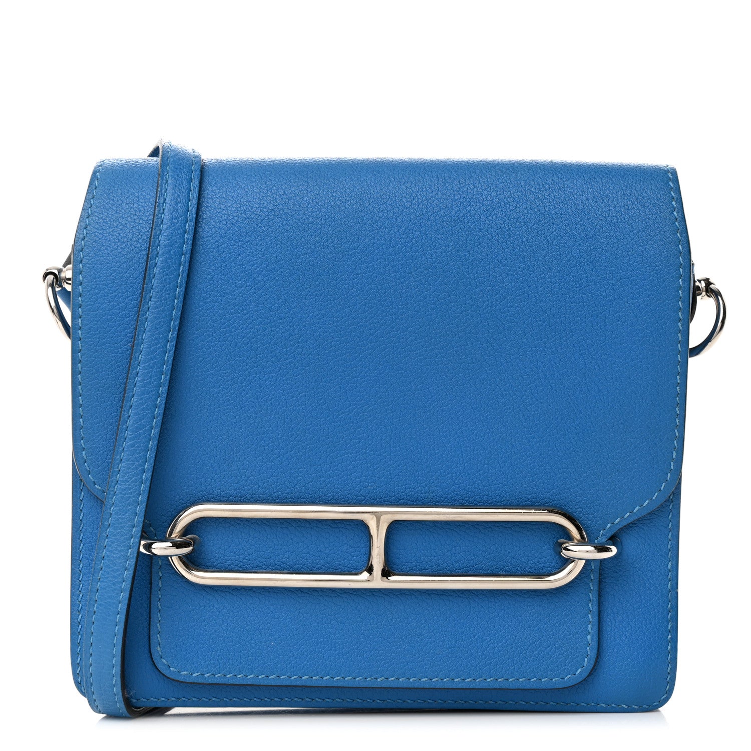 Hermes Evercolor Mini Sac Roulis Bleu Hydra 1 of 13