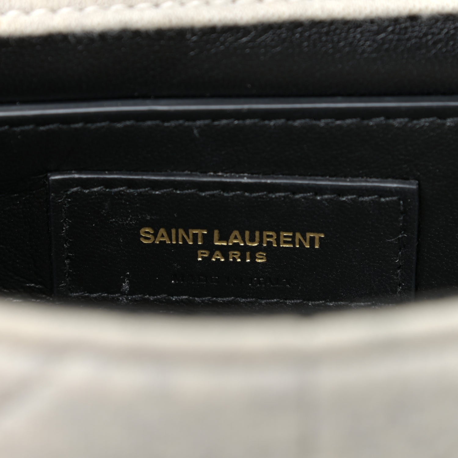 Saint Laurent Jersey Wool Patchwork Monogram Medium Jamie Grey 8 of 10
