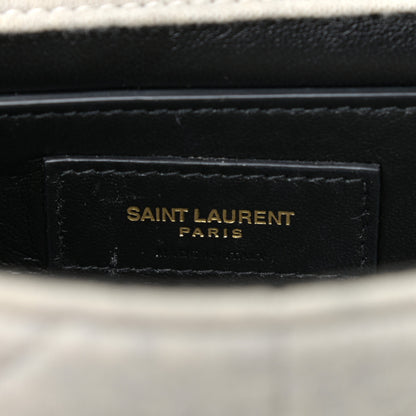 Saint Laurent Jersey Wool Patchwork Monogram Medium Jamie Grey 8 of 10