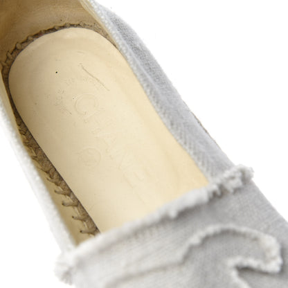 Chanel Linen CC Espadrilles 36 Beige Black 8 of 10