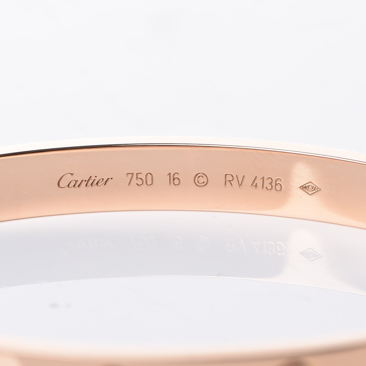 Cartier 18K Pink Gold LOVE Bracelet 16 4 of 6