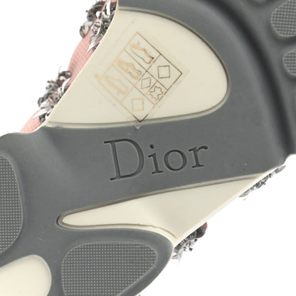 Christian Dior Technical Canvas Embellished Dior Fusion Sneakers 36.5 Pink Gray 6 of 8
