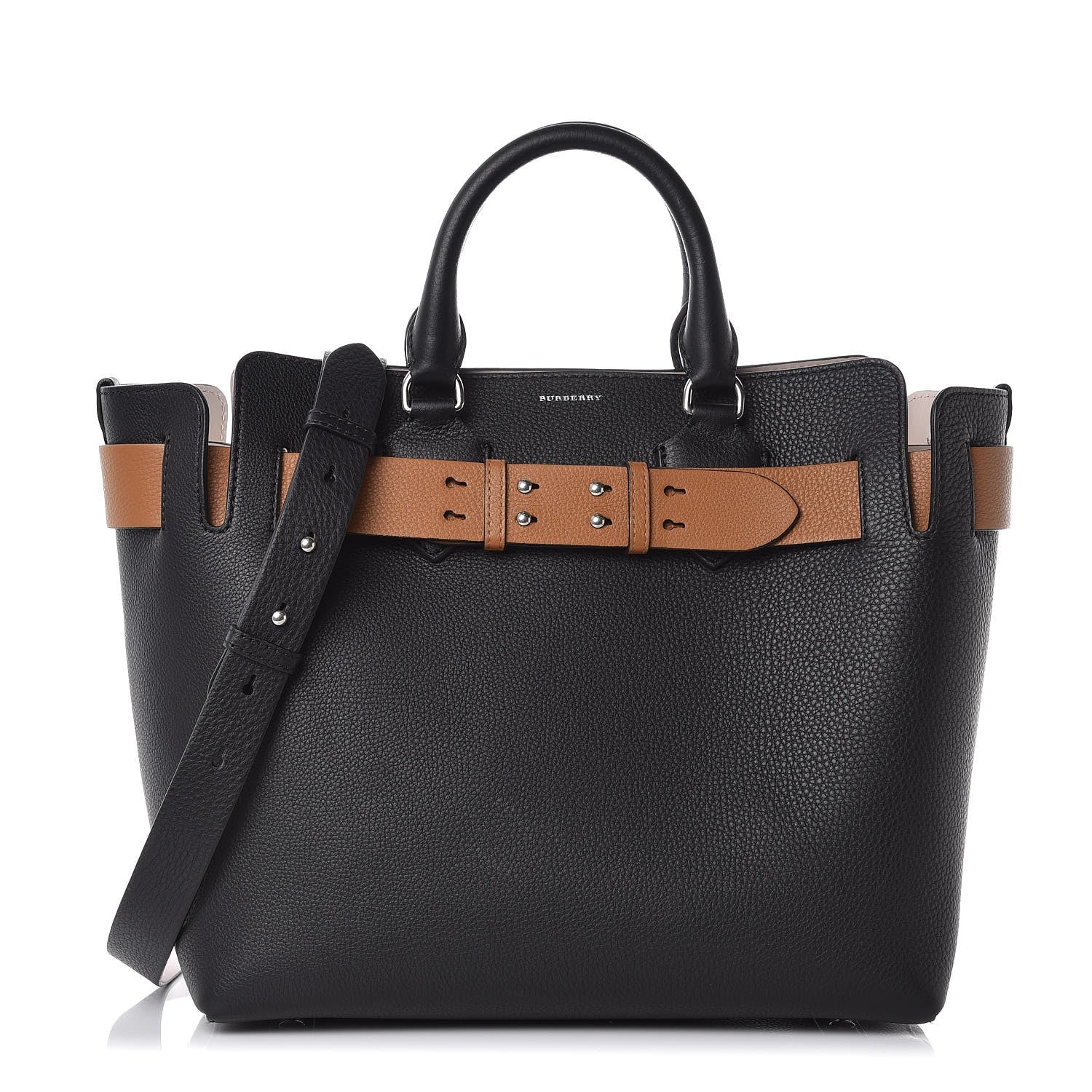 Burberry Soft Grain Calfskin Medium Belt Bag Black 1 of 9