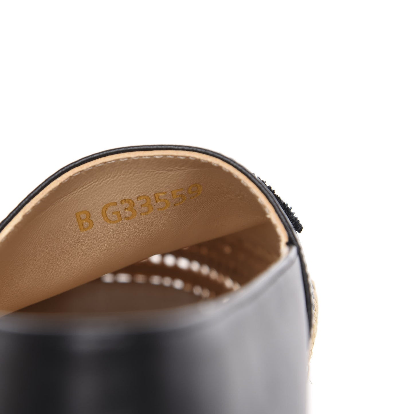 Lambskin Grosgrain CC Espadrilles 39 Black