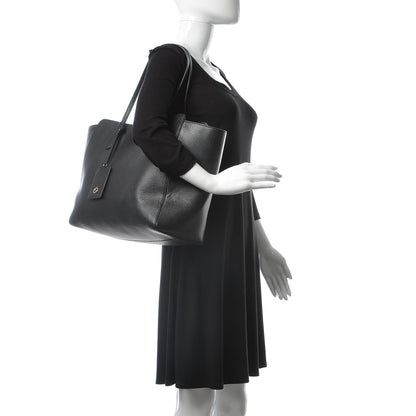 Gucci Pebbled Calfskin Medium Swing Tote Black 2 of 10