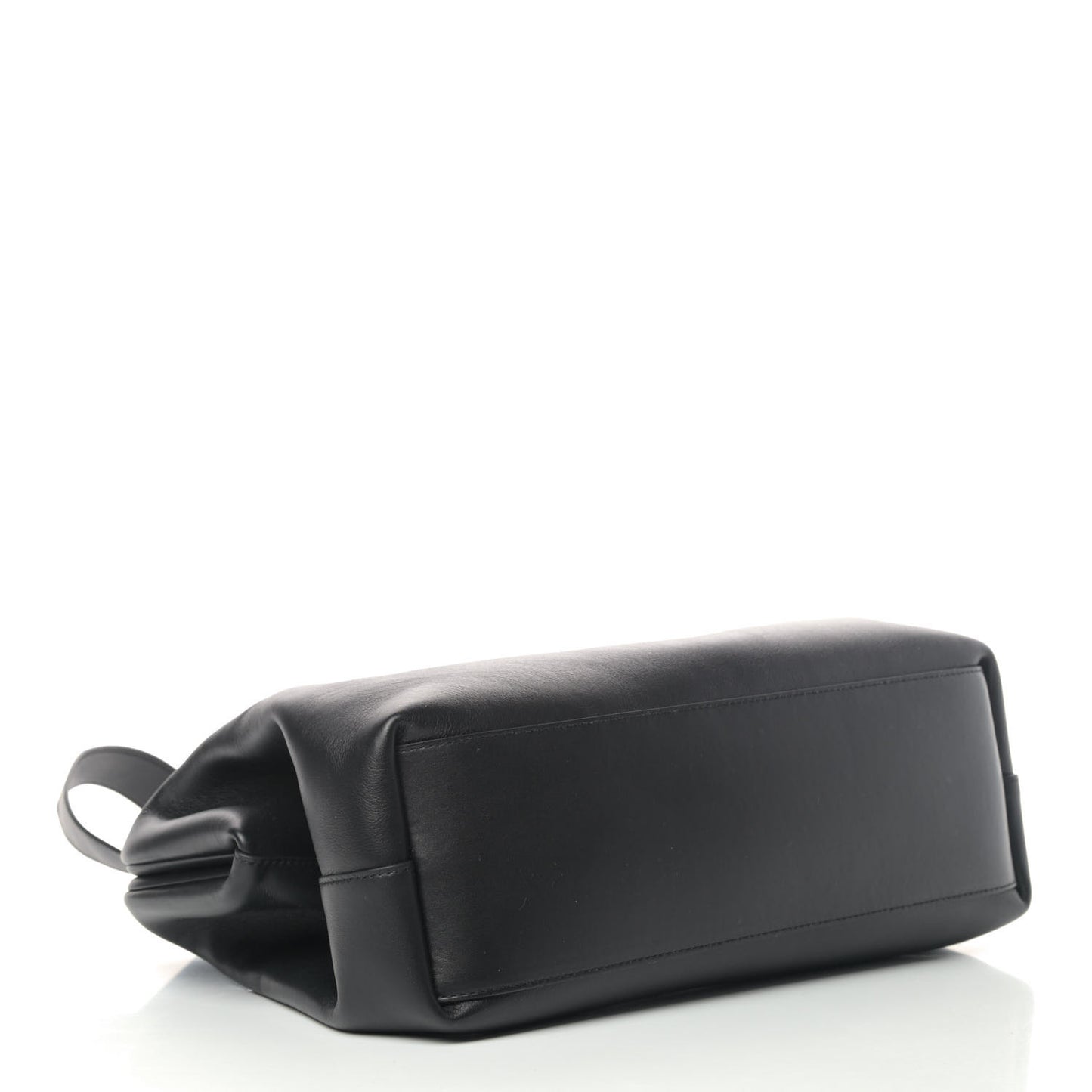 Calfskin Small The Point Triangle Bag Black
