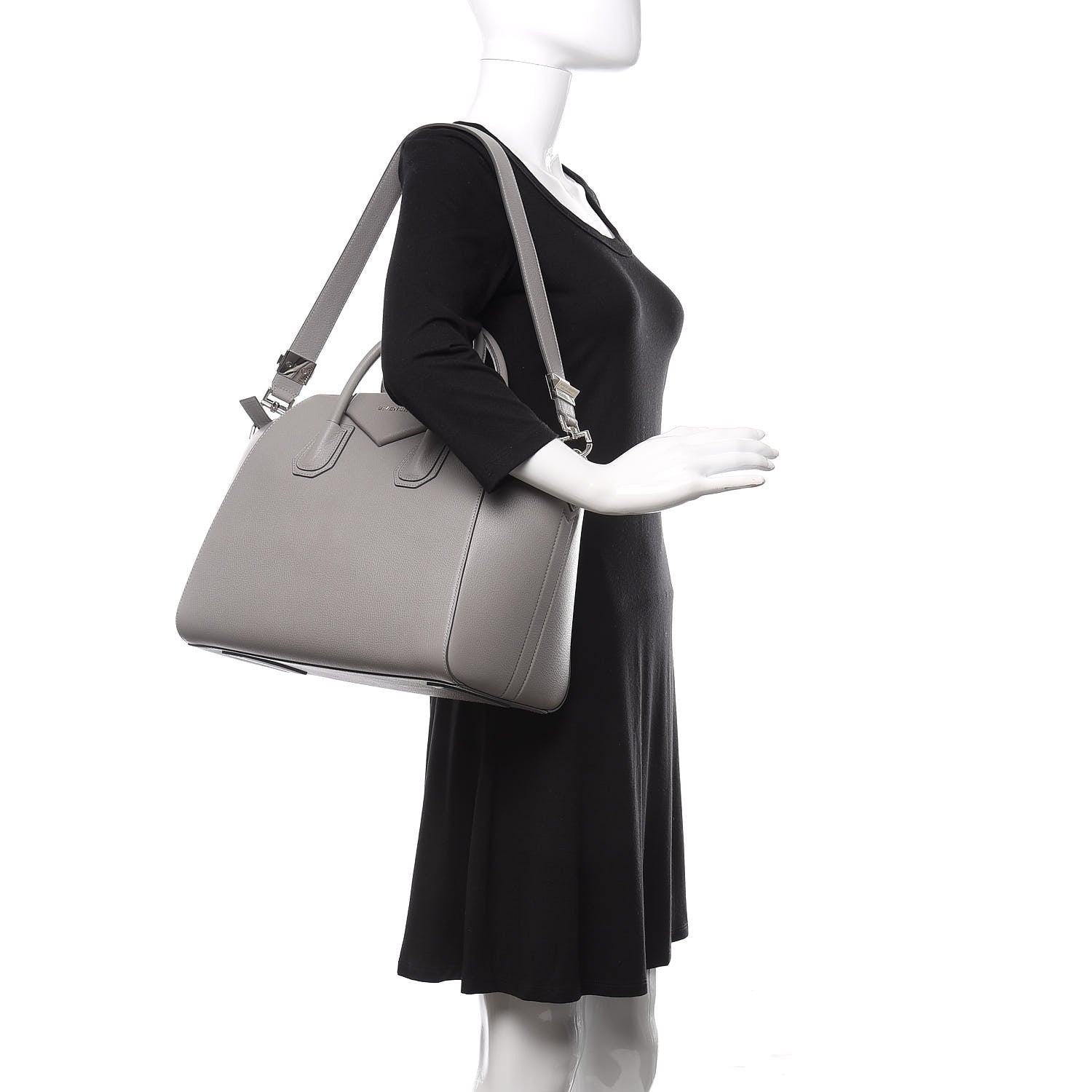 Givenchy Sugar Goatskin Medium Antigona Pearl Grey 2 of 11