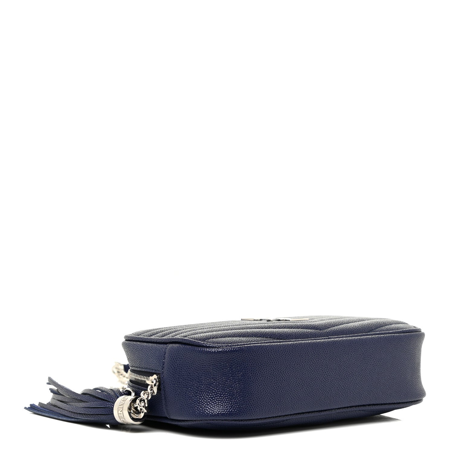 Saint Laurent Grain De Poudre Matelasse Monogram Mini Lou Camera Bag Denim 4 of 12