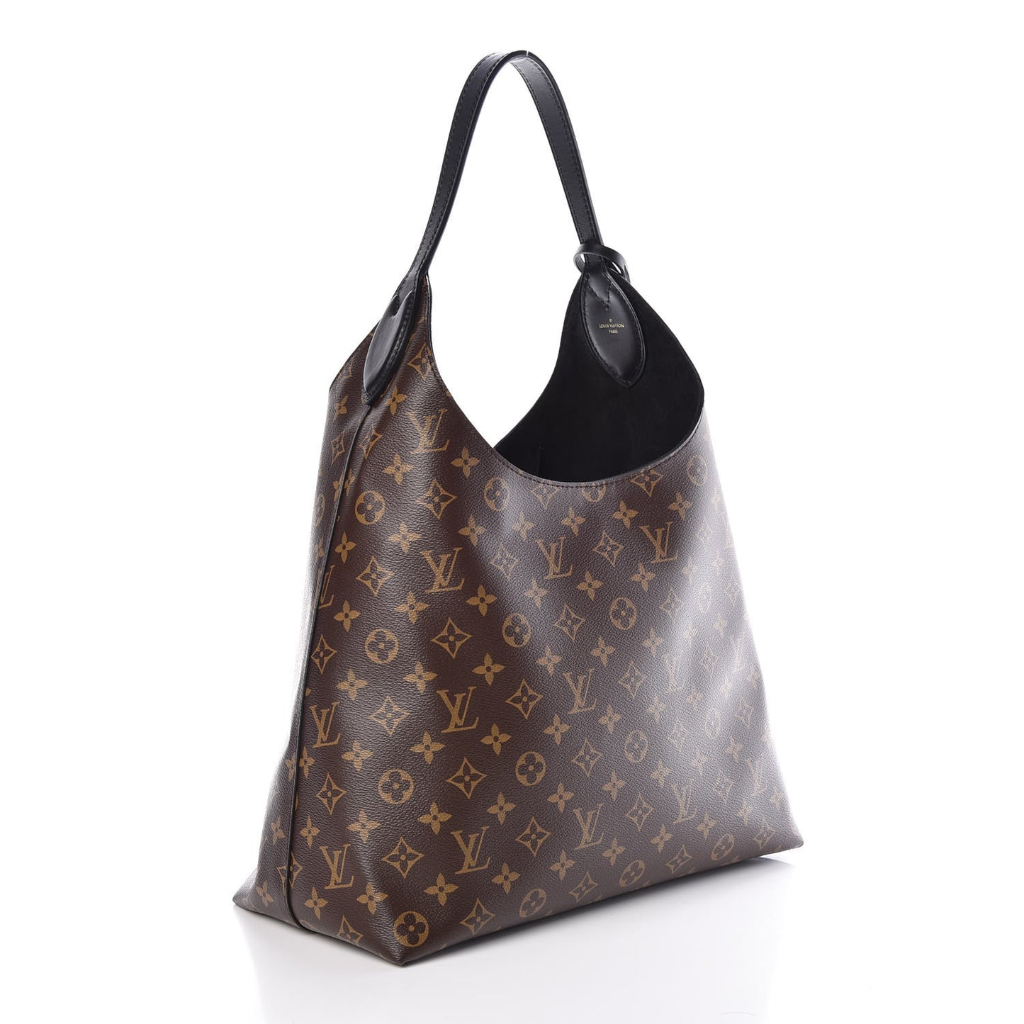 Monogram Flower Hobo Black