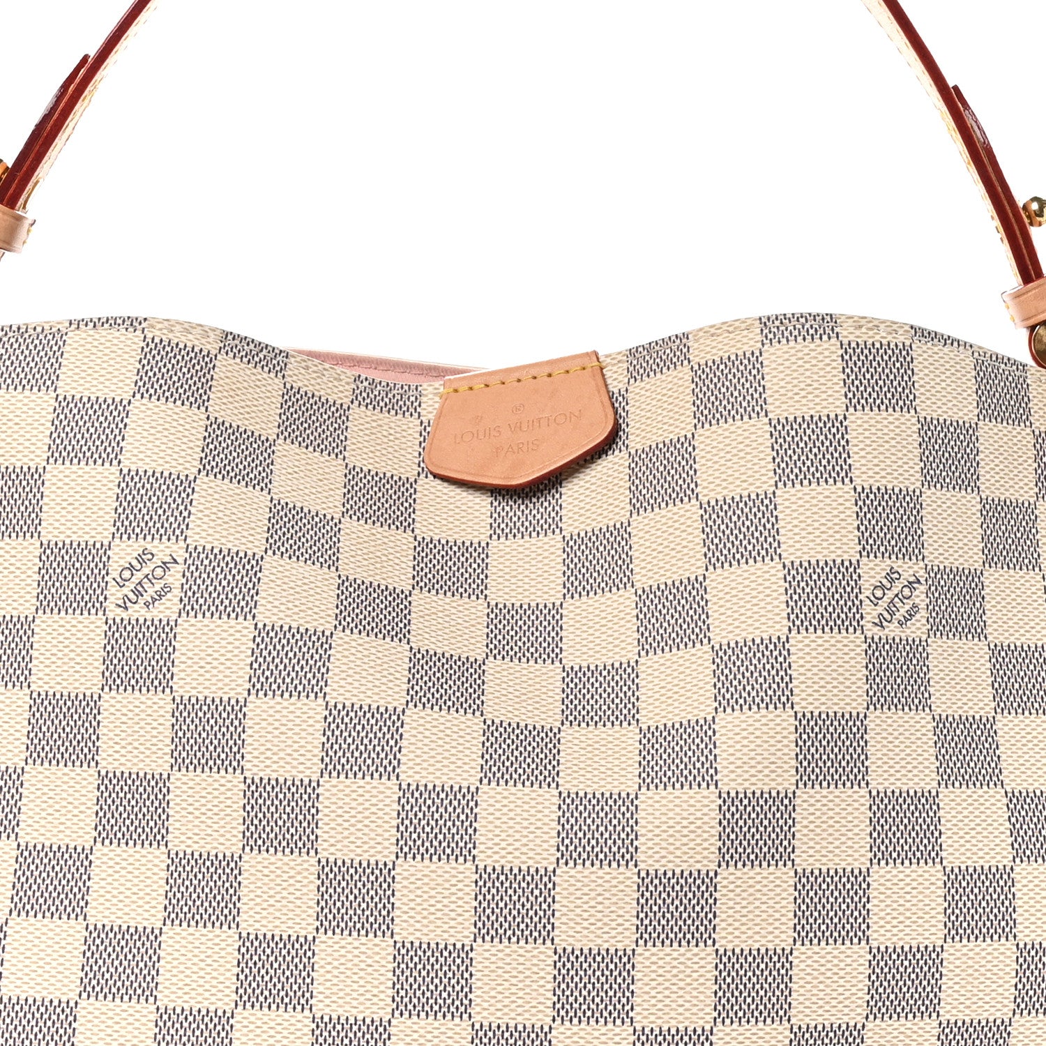 Louis Vuitton Damier Azur Graceful PM Rose Ballerine 6 of 9