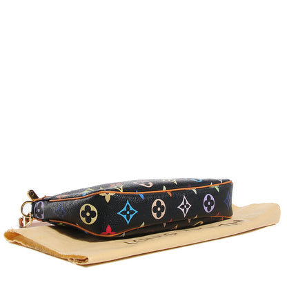 Louis Vuitton Monogram Multicolor Pochette Accessories Black 4 of 8