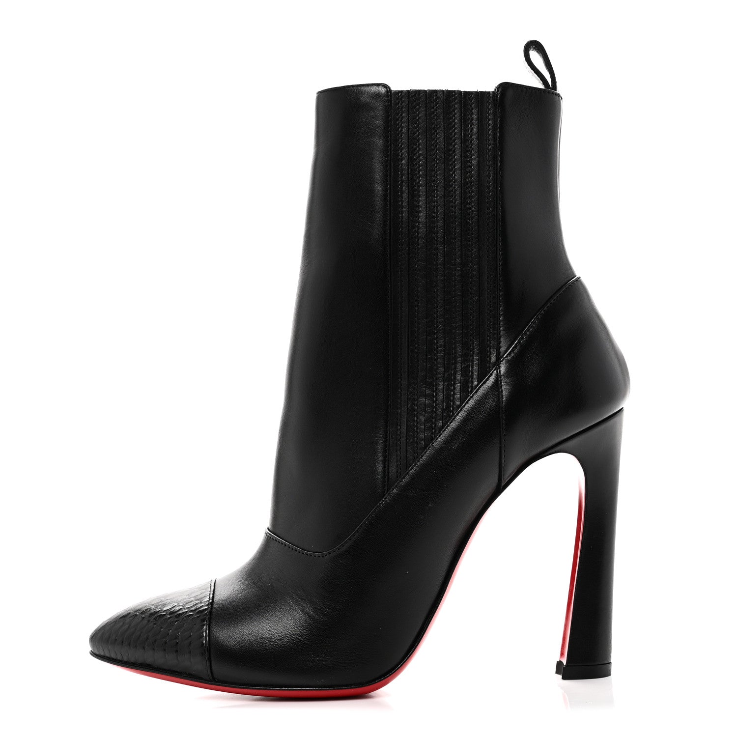 Christian Louboutin Calfskin Shine Me In The 90s 85 Ankle Boots 38 Black 1 of 10