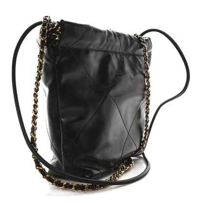 Chanel Shiny Calfskin Quilted Mini Chanel 22 Black 3 of 11