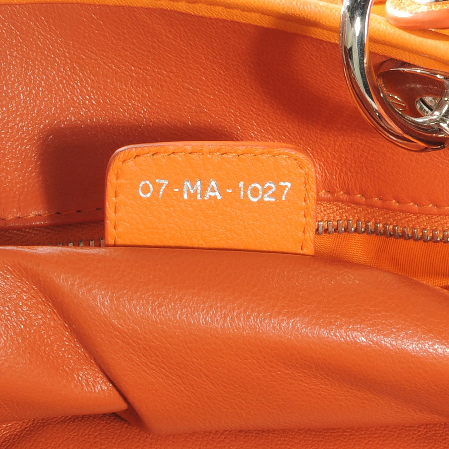 Woven Lady Dior Avenue Tote Orange