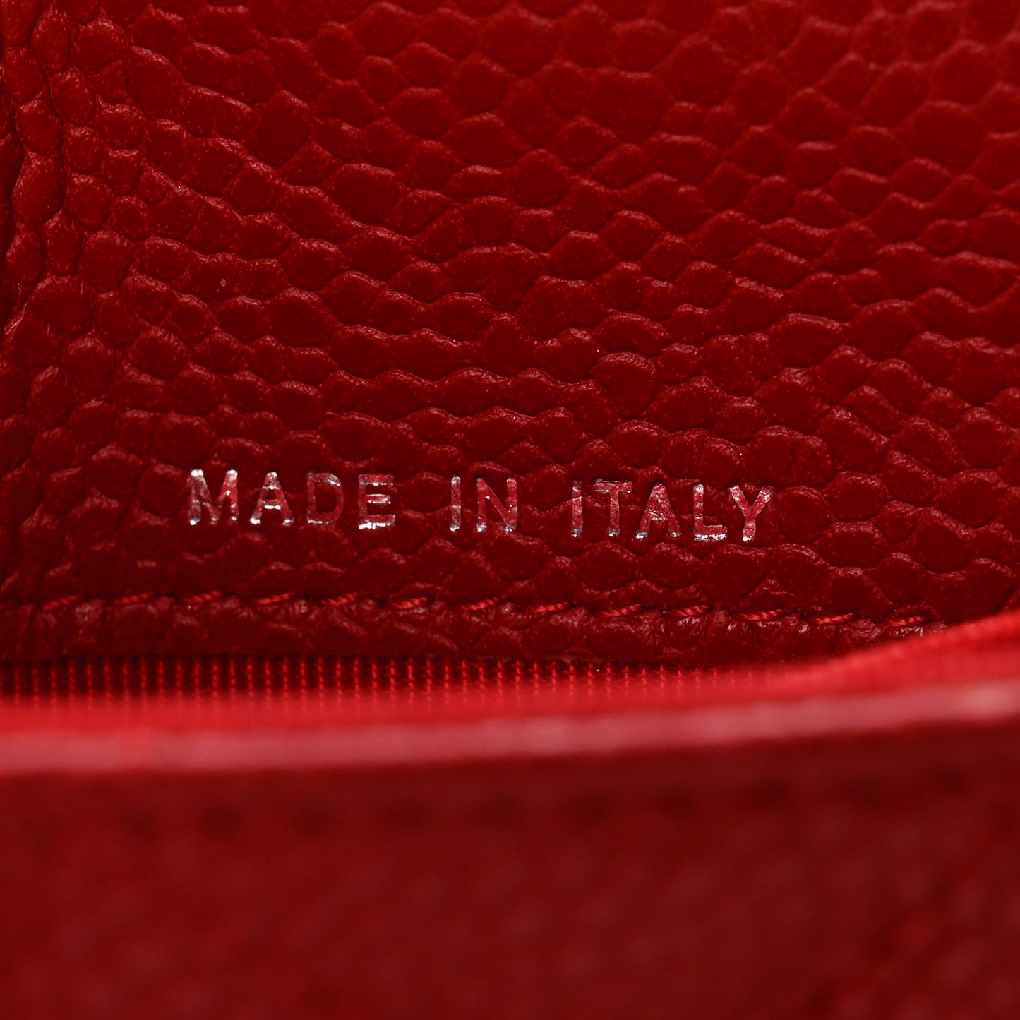 Caviar Quilted Travel Wallet Red