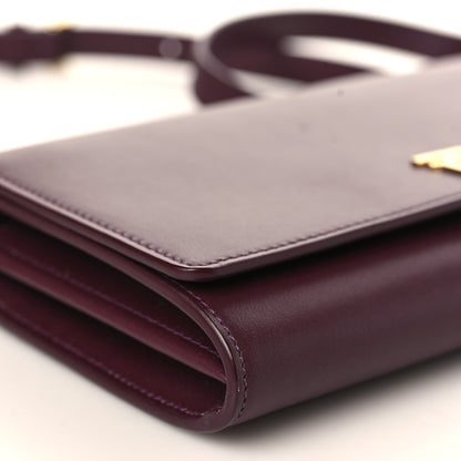 Burberry Calfskin Hannah Wallet with Detachable Strap Deep Maroon 8 of 8