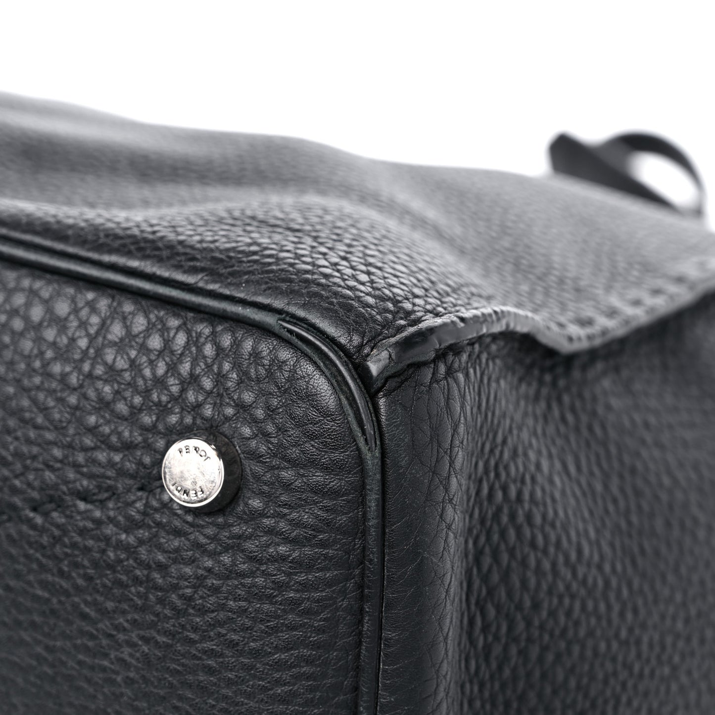 Cuoio Romano Selleria Large Anna Bucket Bag Black