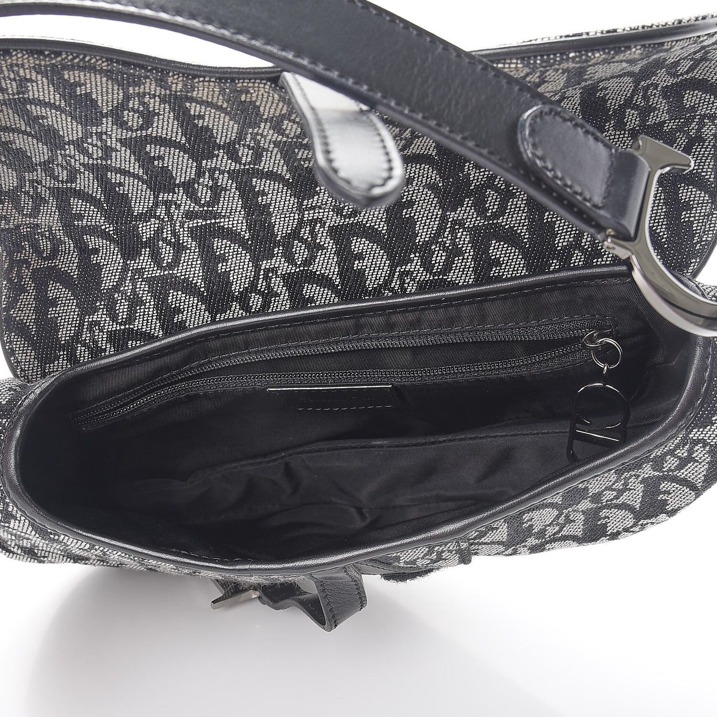 Monogram Saddle Bag Black