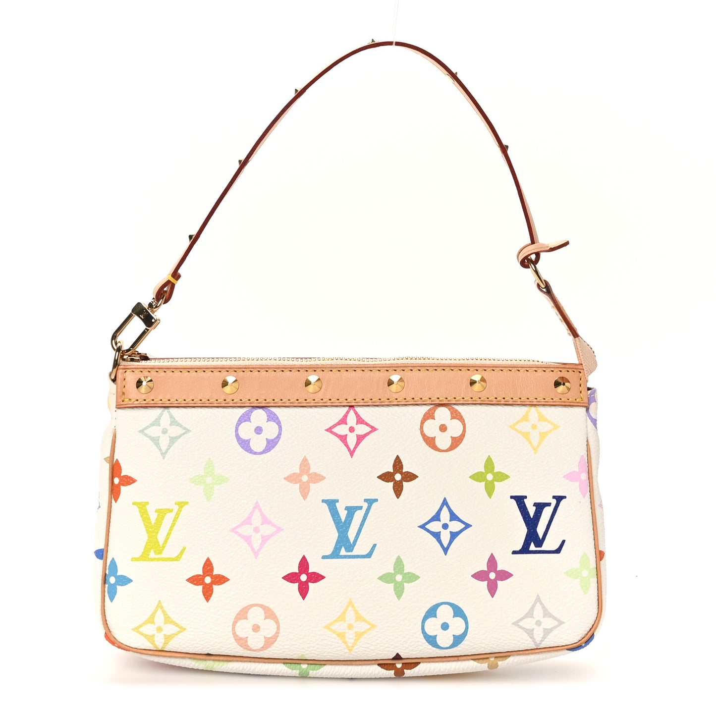 Monogram Multicolor Pochette Accessories White