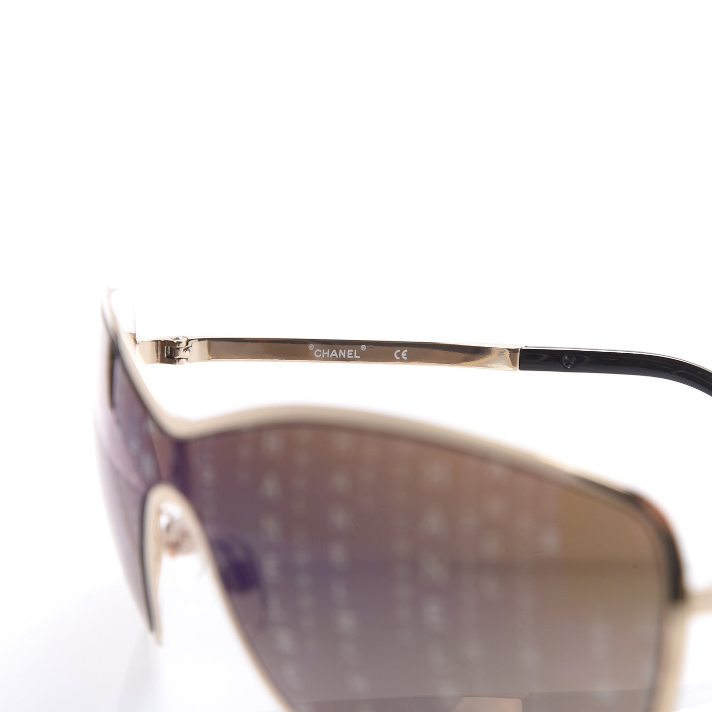 Shield Runway Sunglasses 71212 Gold Brown