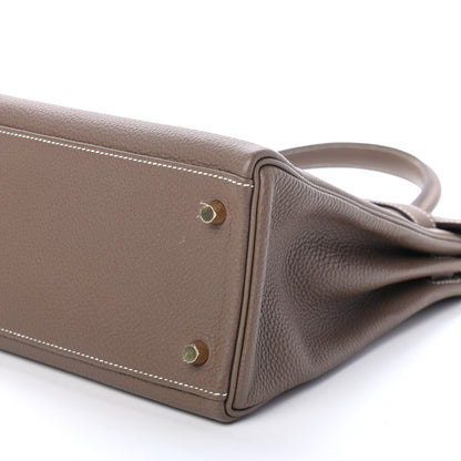 Hermes Togo Kelly Retourne 32 Etoupe 10 of 11
