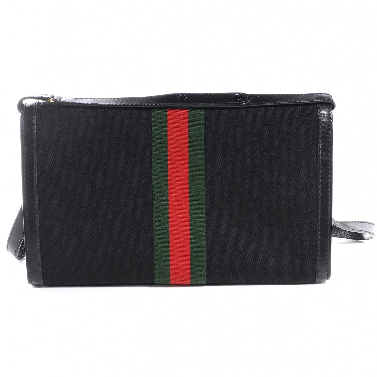 Monogram Web Shoulder Bag Black