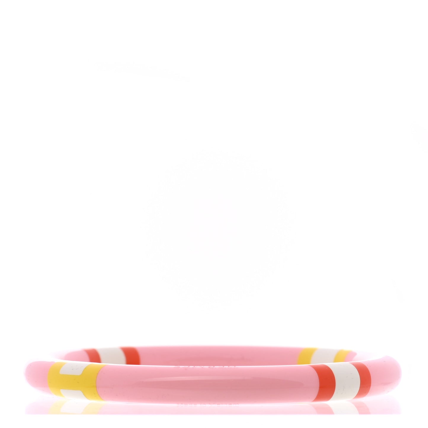 Lacquered Wood H Equipe PM Bangle Bracelet T2 Sunset
