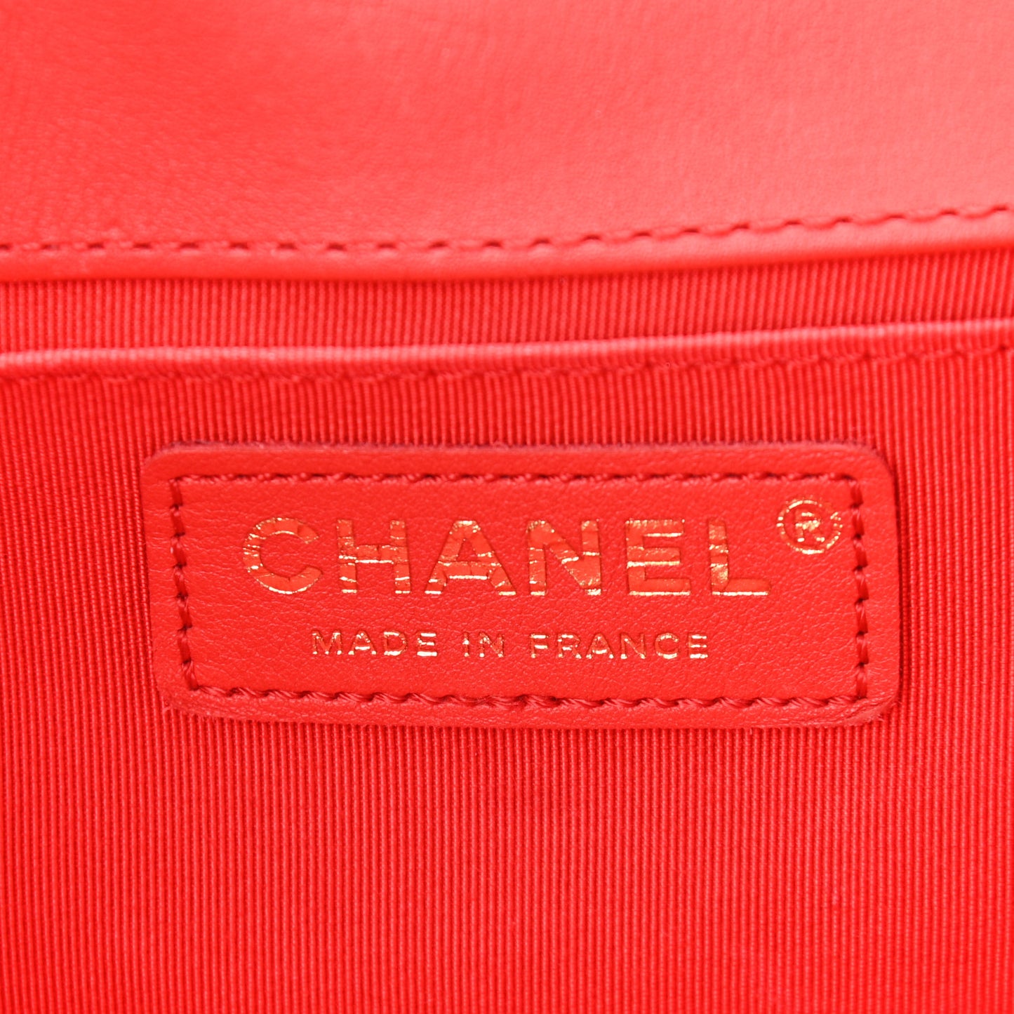 Lambskin Quilted Medium Boy Flap Red