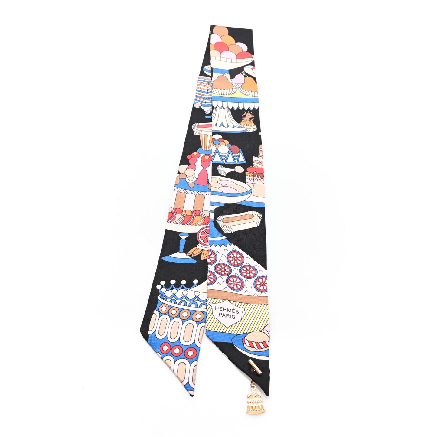 Silk La Patisserie Francaise Charms Twilly Charms Black White Bleu