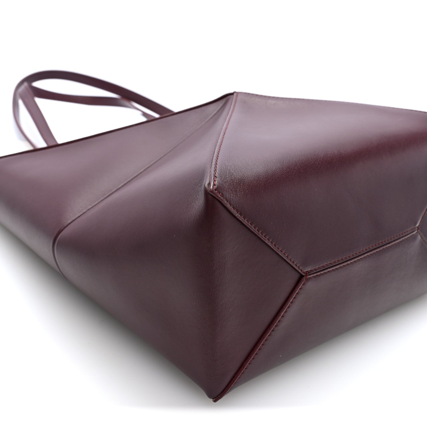 Loewe Shiny Calfskin Medium Puzzle Fold Tote Dark Burgundy 9 of 10