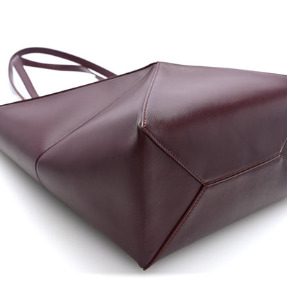 Loewe Shiny Calfskin Medium Puzzle Fold Tote Dark Burgundy 9 of 10