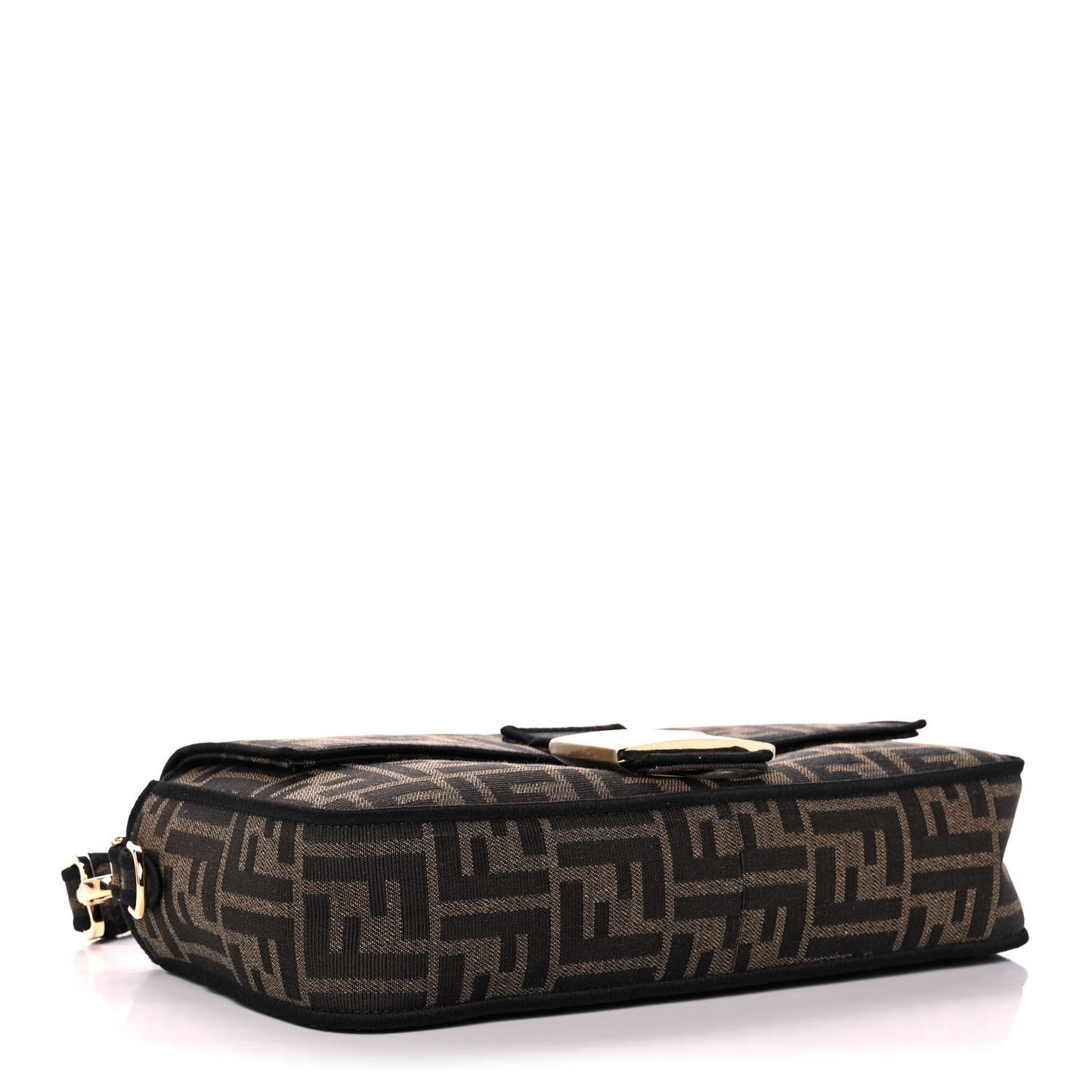 Fabric Jacquard FF 1974 Medium Baguette Tobacco Moro Black