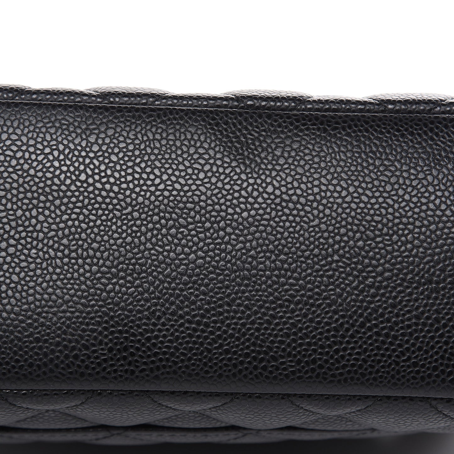 Caviar Quilted Petit Shopping Tote PST Black