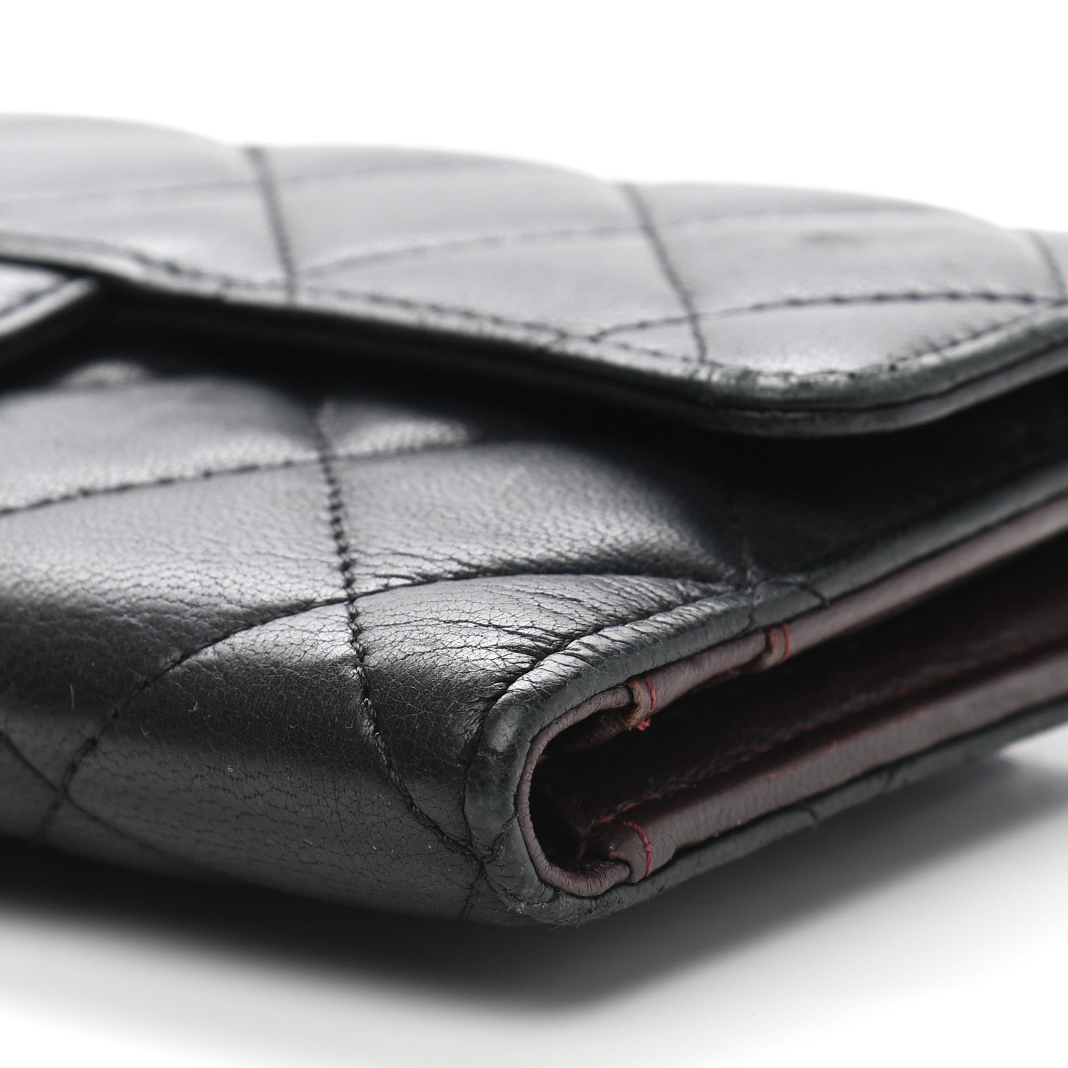 Chanel Lambskin Quilted Large Flap Wallet Black 10 of 20