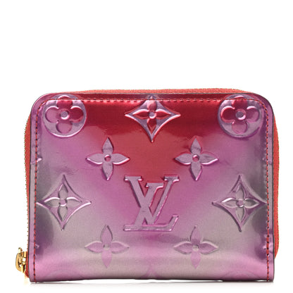 Louis Vuitton Metallic Vernis Degrade Zippy Coin Purse Pink Red 1 of 7