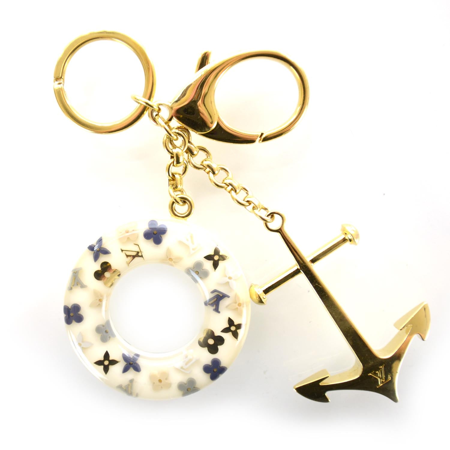 Louis Vuitton Marina Key Holder Bag Charm Azur 1 of 4