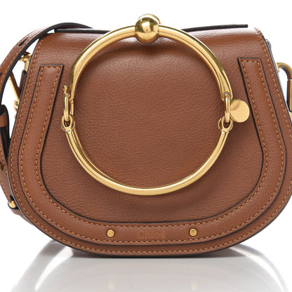 Chloe Calfskin Suede Small Nile Bracelet Bag Caramel 8 of 8