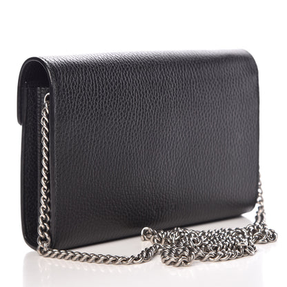 Gucci Calfskin Mini Dionysus Chain Wallet Black 3 of 10